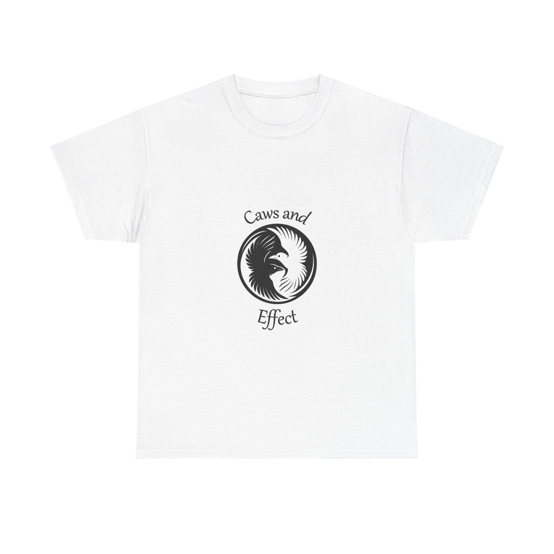 Caws and Effect Tee. Everyday mystic wear – Black on White.