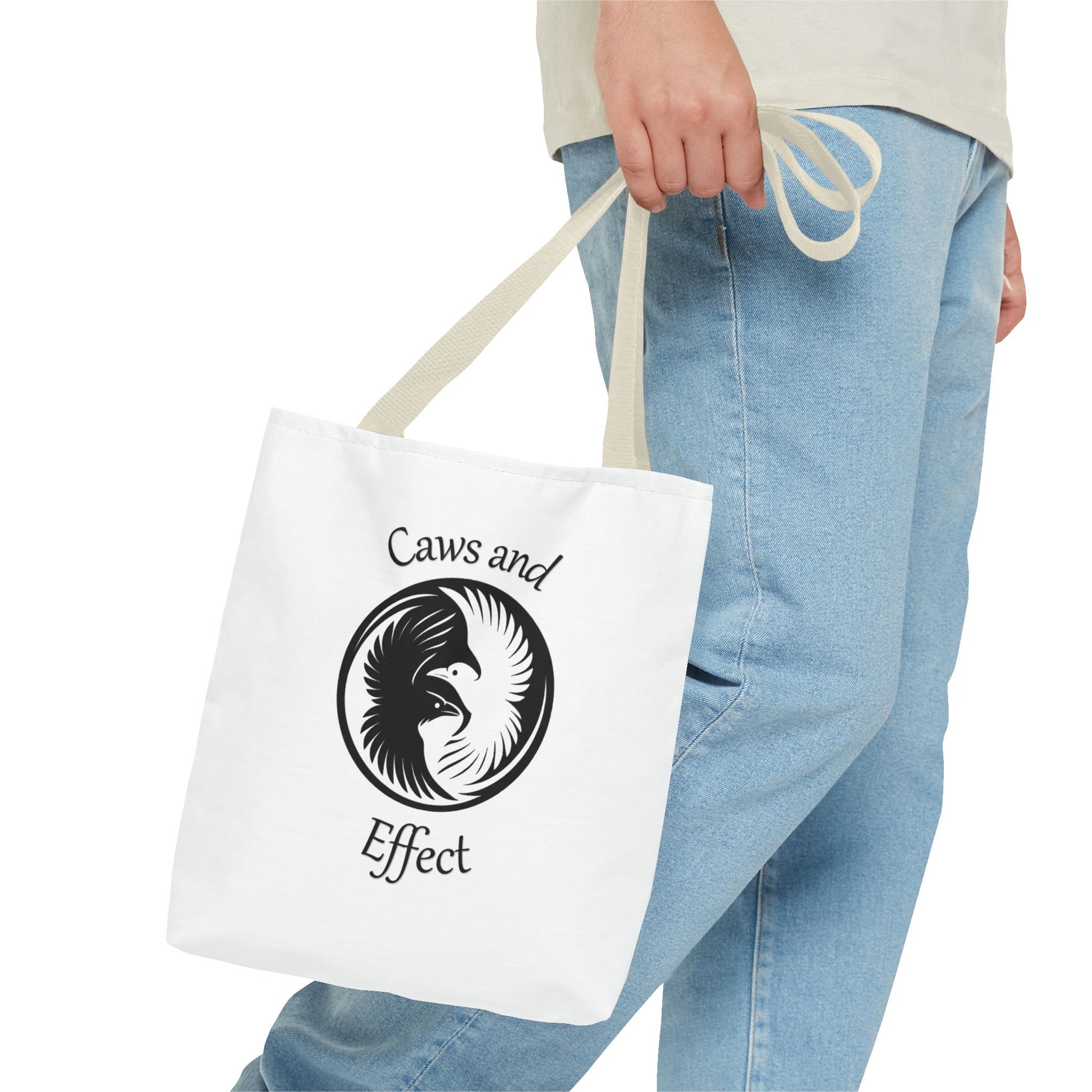 Caws and Effect Tote – Carry the Symbol. For books, bones, and everything in between.
