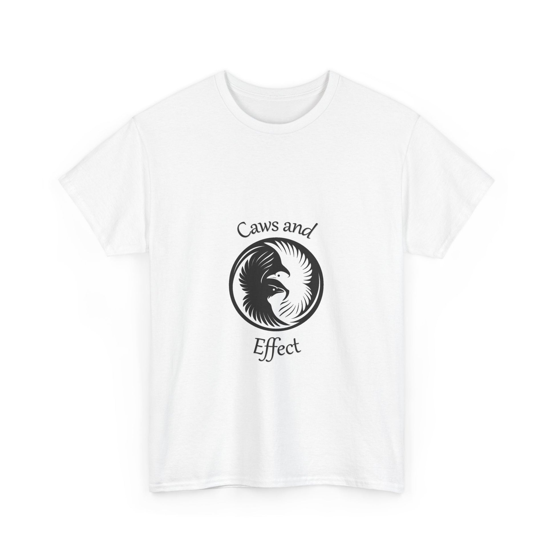Caws and Effect Tee. Everyday mystic wear – Black on White.