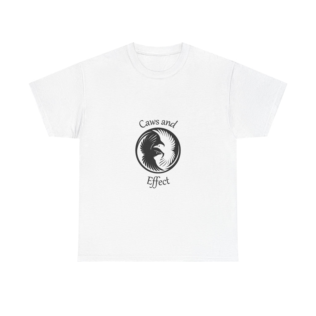 Caws and Effect Tee. Everyday mystic wear – Black on White.