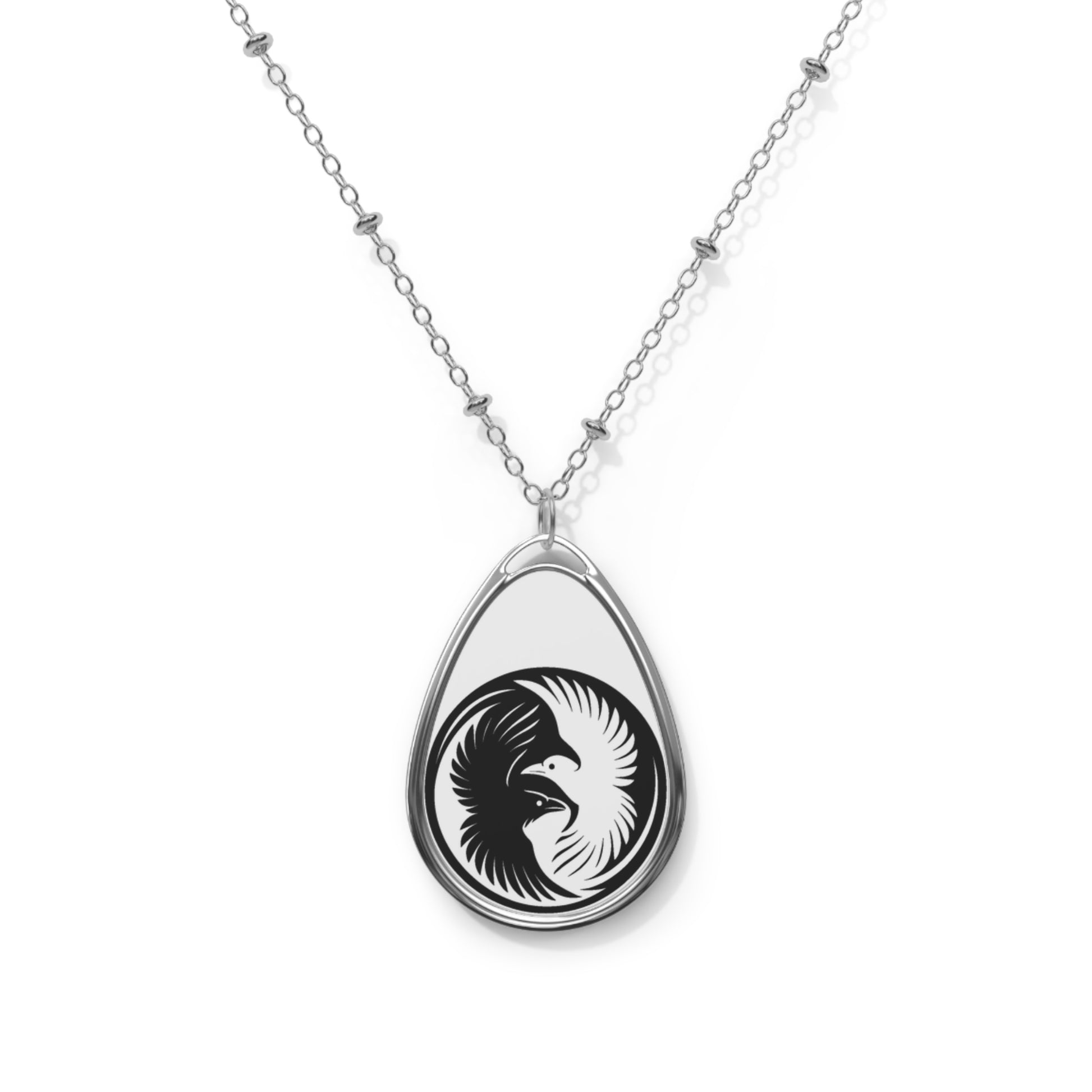 Raven Sigil Necklace – Talisman of Balance. A quiet symbol worn close.