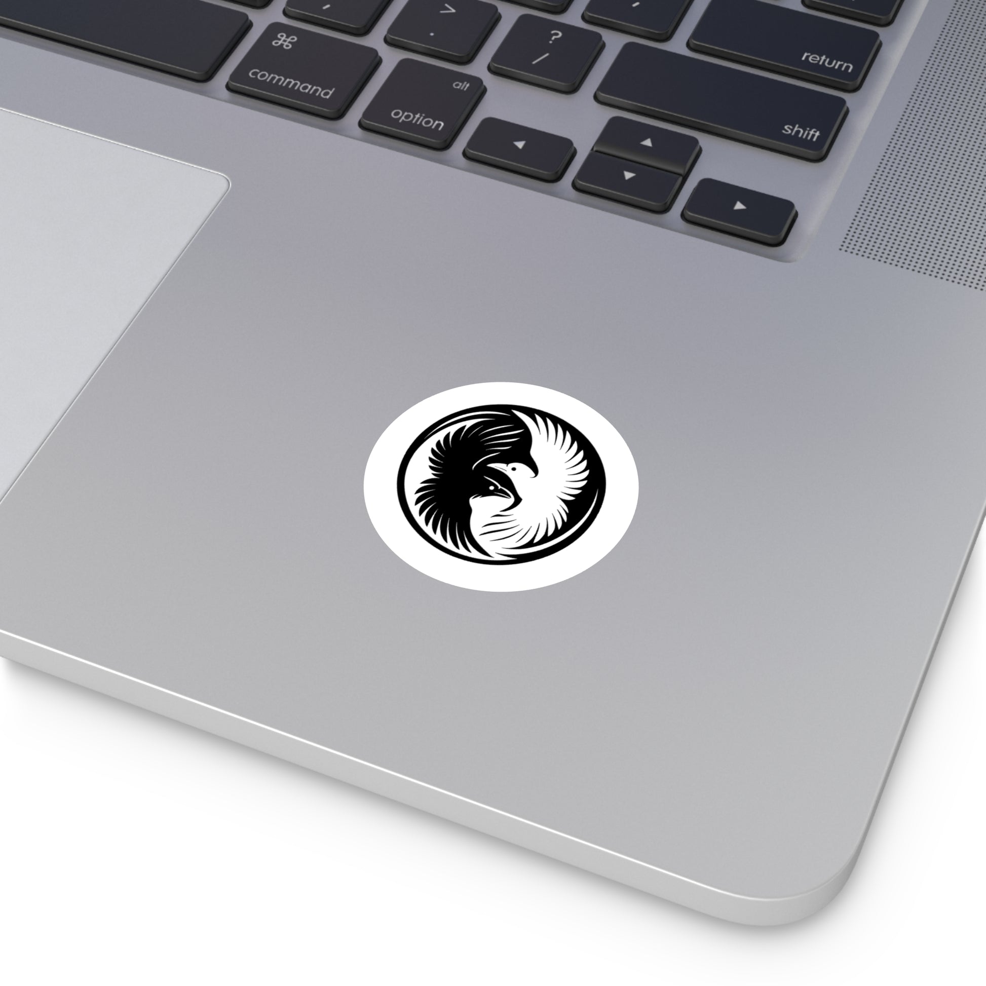Yin-Yang Raven Sigil Sticker – Mark of Balance.