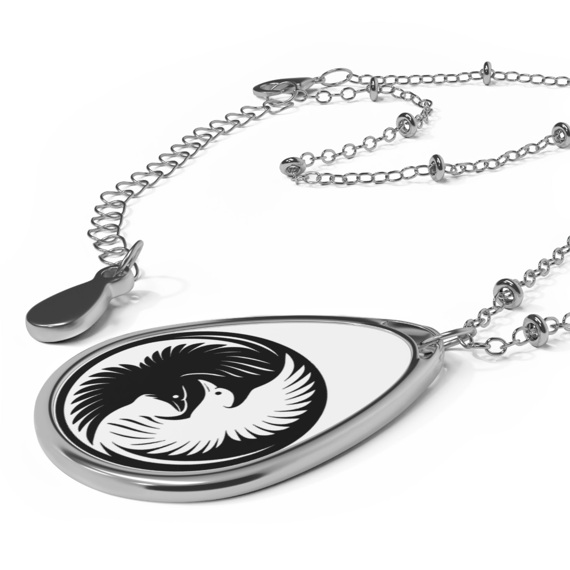 Raven Sigil Necklace – Talisman of Balance. A quiet symbol worn close.