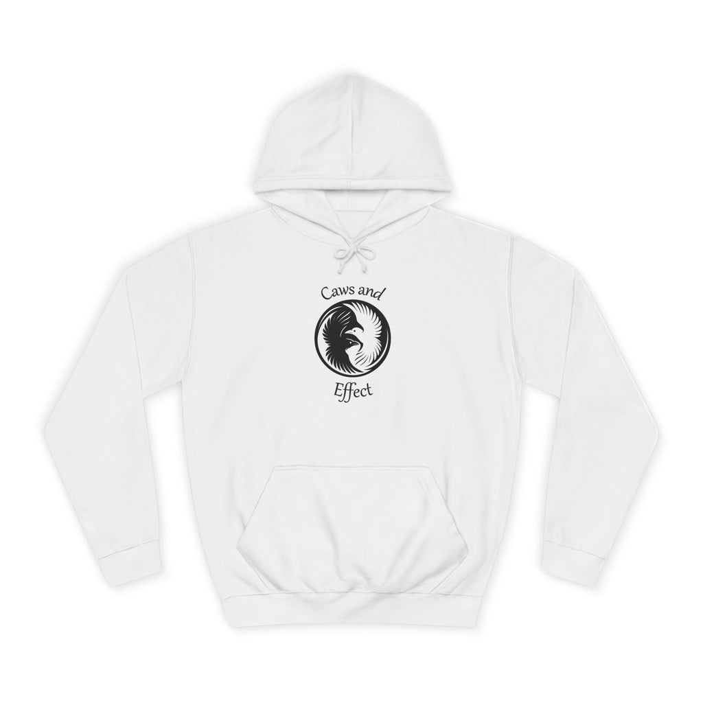 Caws and Effect Unisex Hoodie. Warmth with a watchful presence.